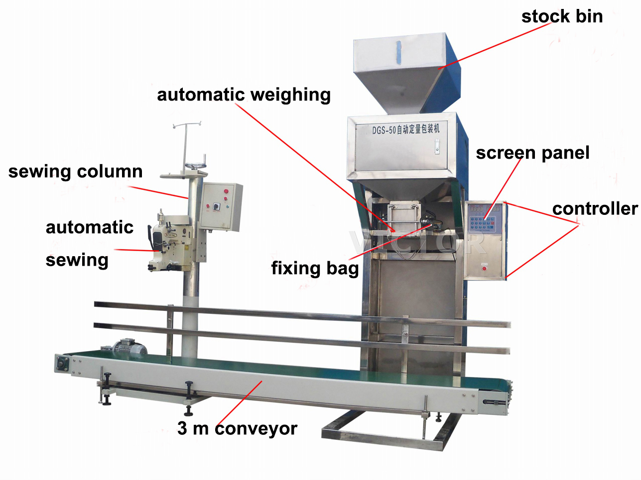 Bagging And Packing Machine Newton Weighing